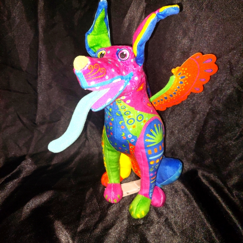 Disney Store Dante Alebrije Plush 12" Pixar Coco Toy Dog Day of the Dead.